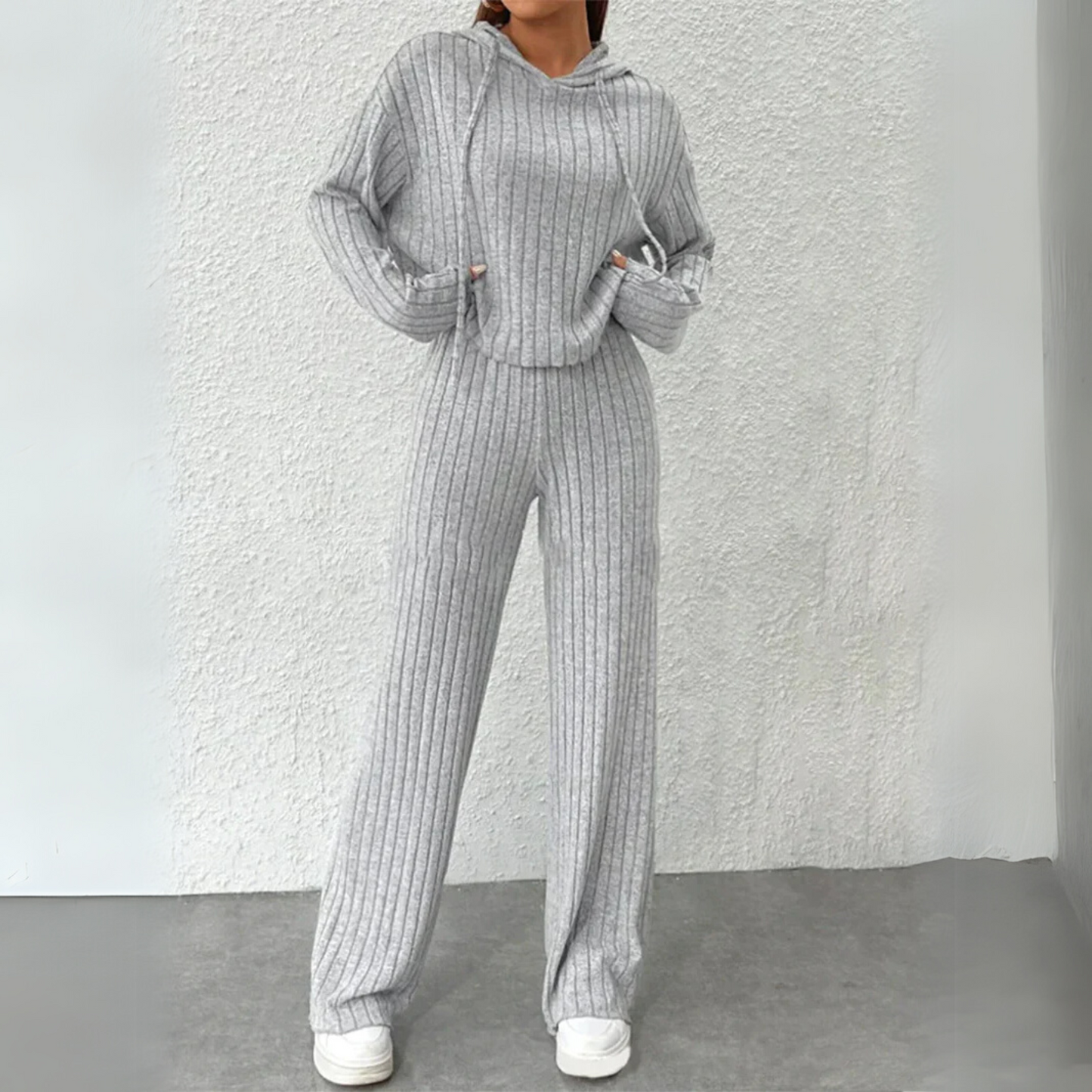 Soft Fleece Hooded Sweat Suit - Luxivelle