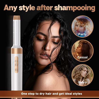 All in One Hair Curler and Straightener Set