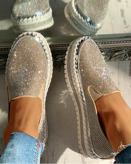 Sparkly Women's Glitter Slip On Shoes