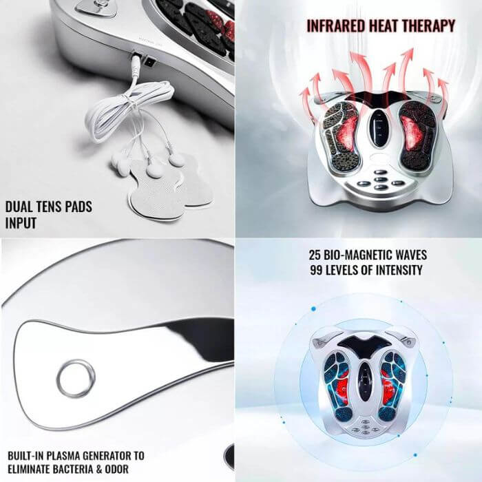 Relaxing Shiatsu Foot Massager with Heat Therapy