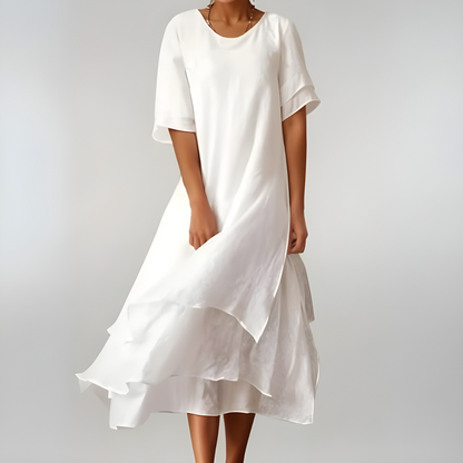 Chic and Comfortable Cotton Long Dress