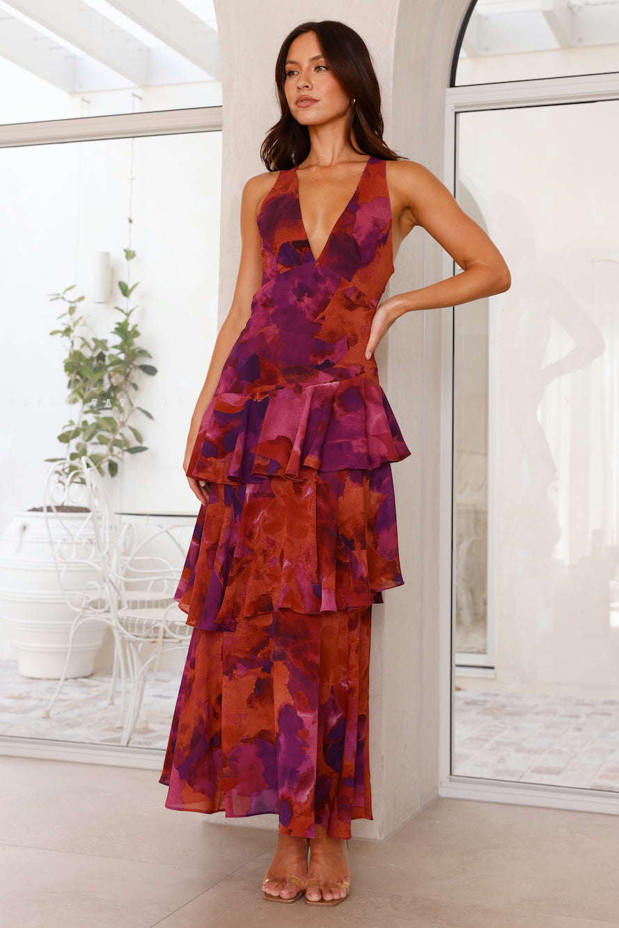 Layered Long Dress for Ladies