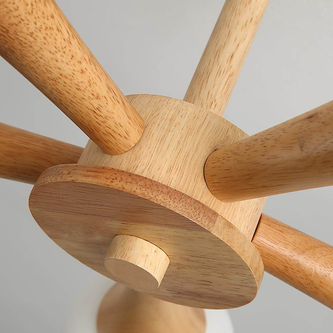 Luxury Wood and Glass Pendant Light