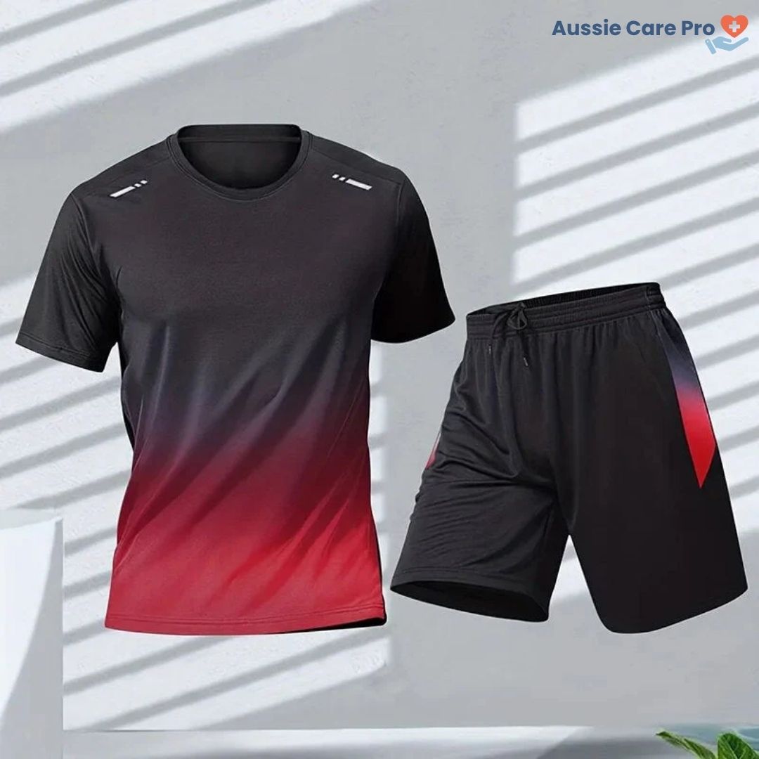 Moisture-Wicking Athletic 2-Piece Sports Set
