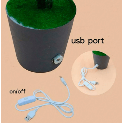 Stylish LED Table Lamp with Planter Pot