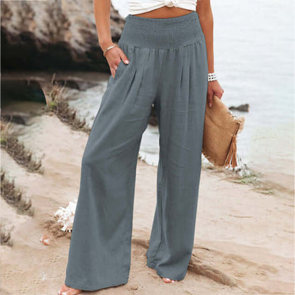 Loose Fit Summer Linen Pants