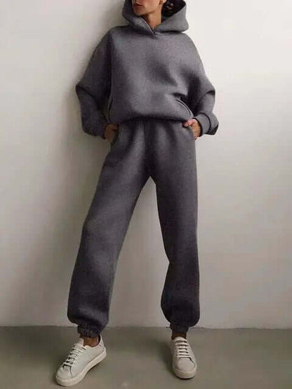 Ladies' Loose Fit Sporty Tracksuit Set