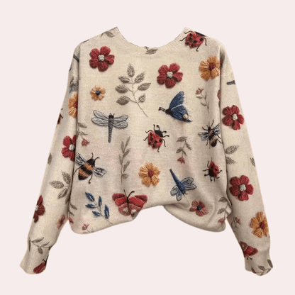 Cozy Ladies Cable Knit Sweater