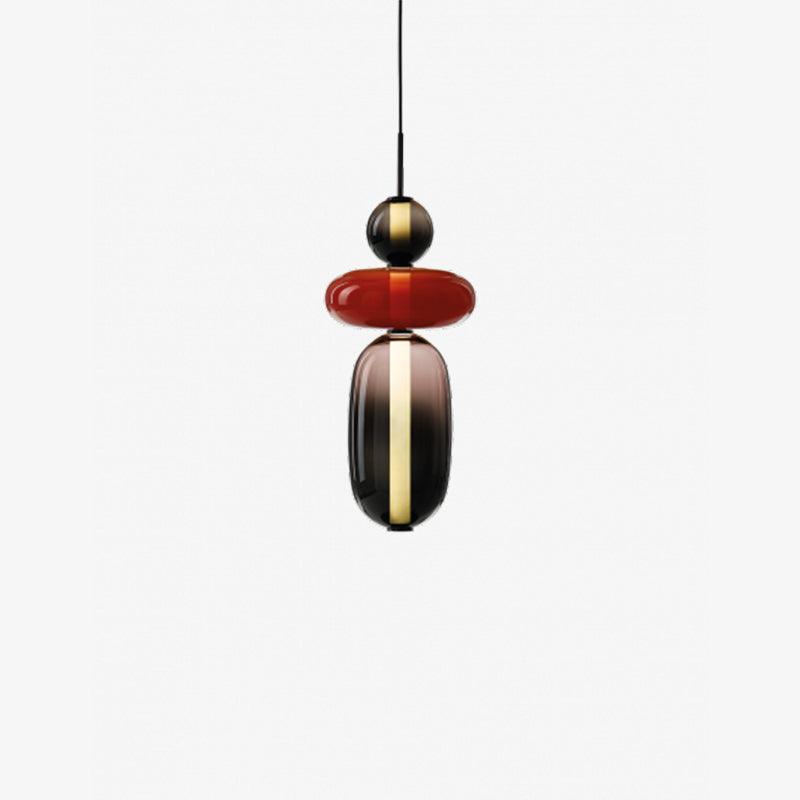 Vibrant Glass Drop Ceiling Light