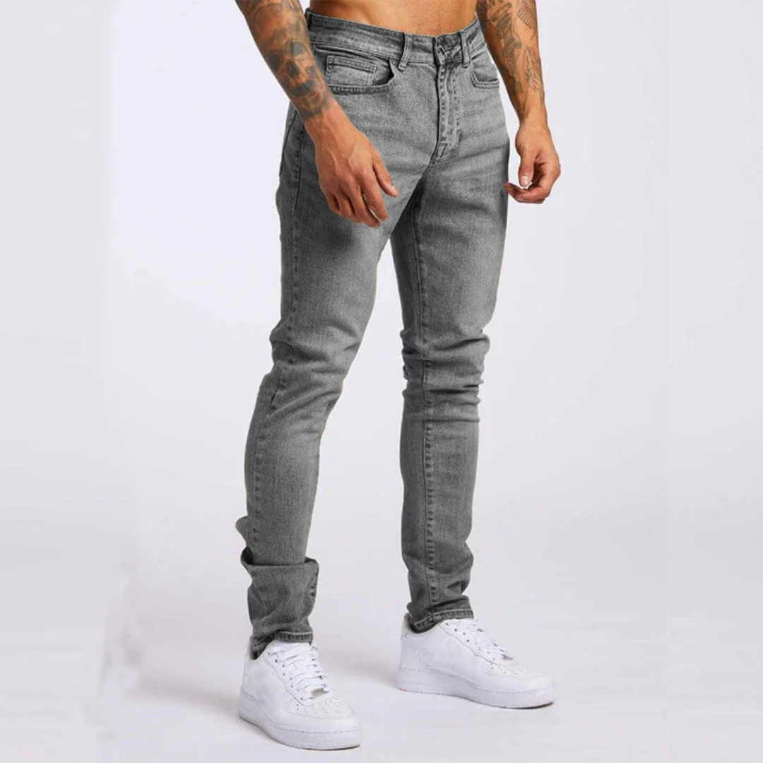 Jasper | Men's Fitted Black Jeans - Stretch Denim for Casual and Formal Wear 5