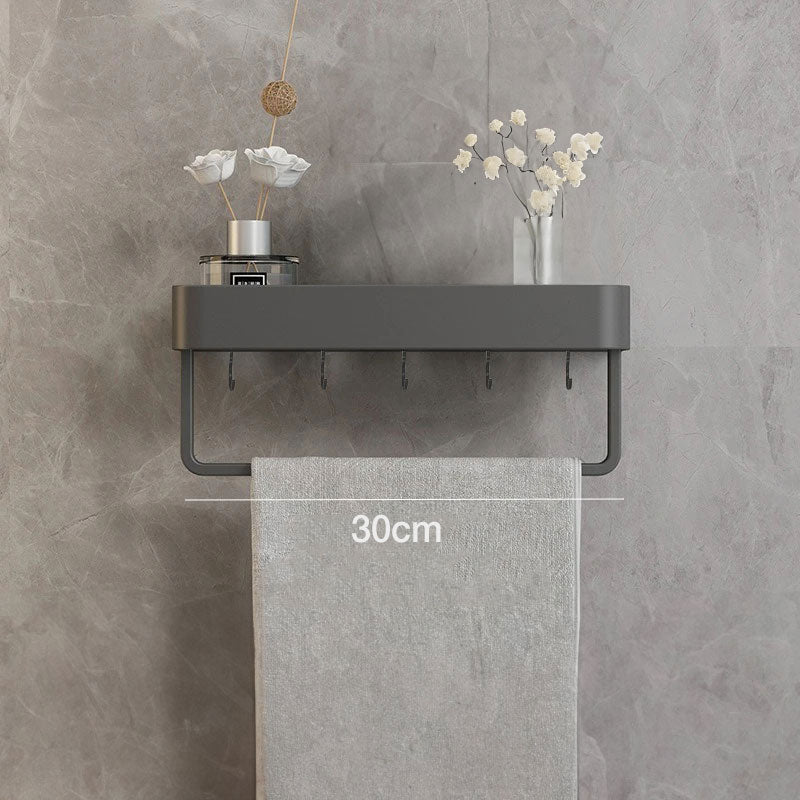 Contemporary White Bathroom Shelf