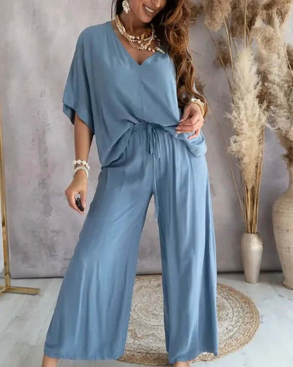Comfortable 2 Piece Summer Outfit for Women - Luxivelle
