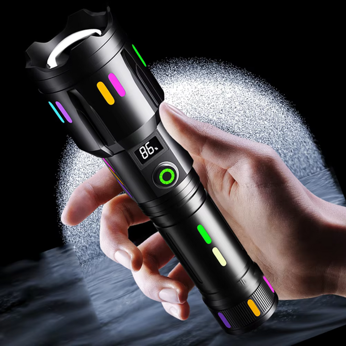 High-Power Rechargeable LED Torch 9000 Lumens