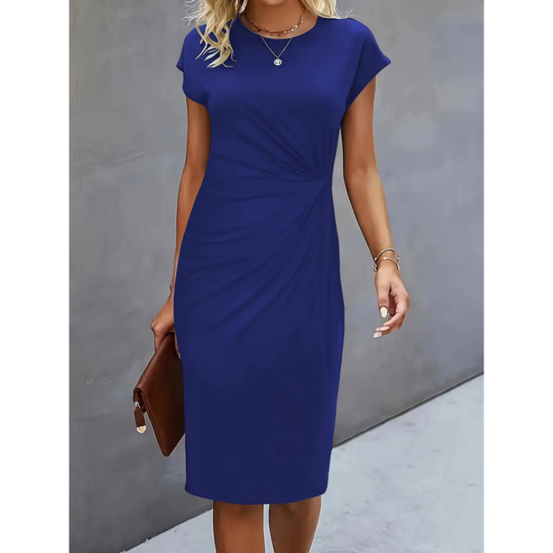 Short -sleeved formal dress for women | Midi 3