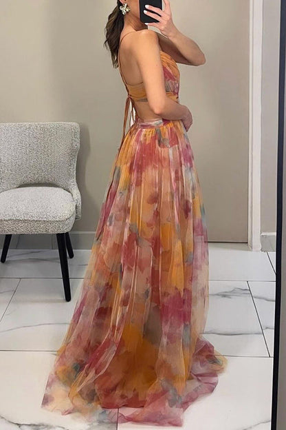 Vibrant Long Sleeve Women's Dress