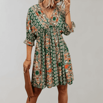 Chic Little V Neck Summer Dress