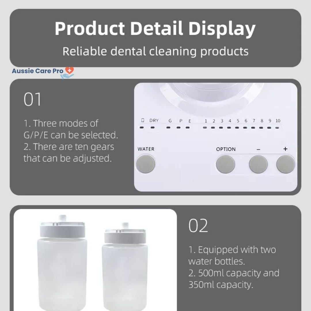 Professional Dental Cleaner with Interchangeable Heads