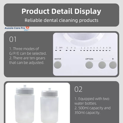 Professional Dental Cleaner with Interchangeable Heads