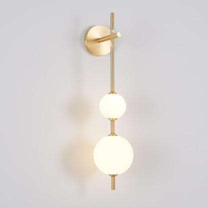 Sleek Round Glass Wall Light