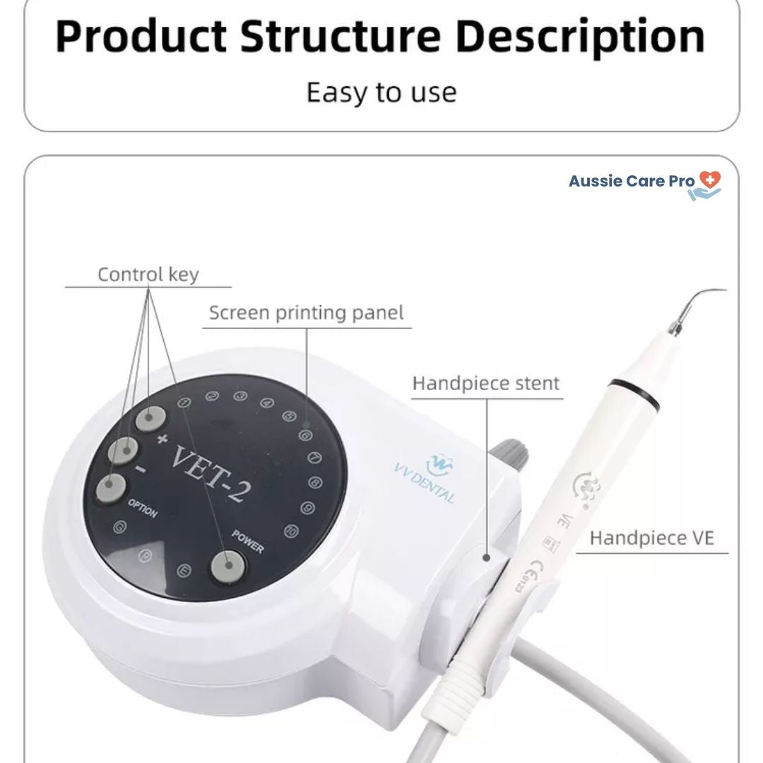 Professional Dental Cleaner with Interchangeable Heads