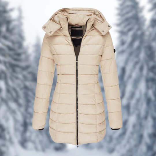 Warm Water-Resistant Parka for Women