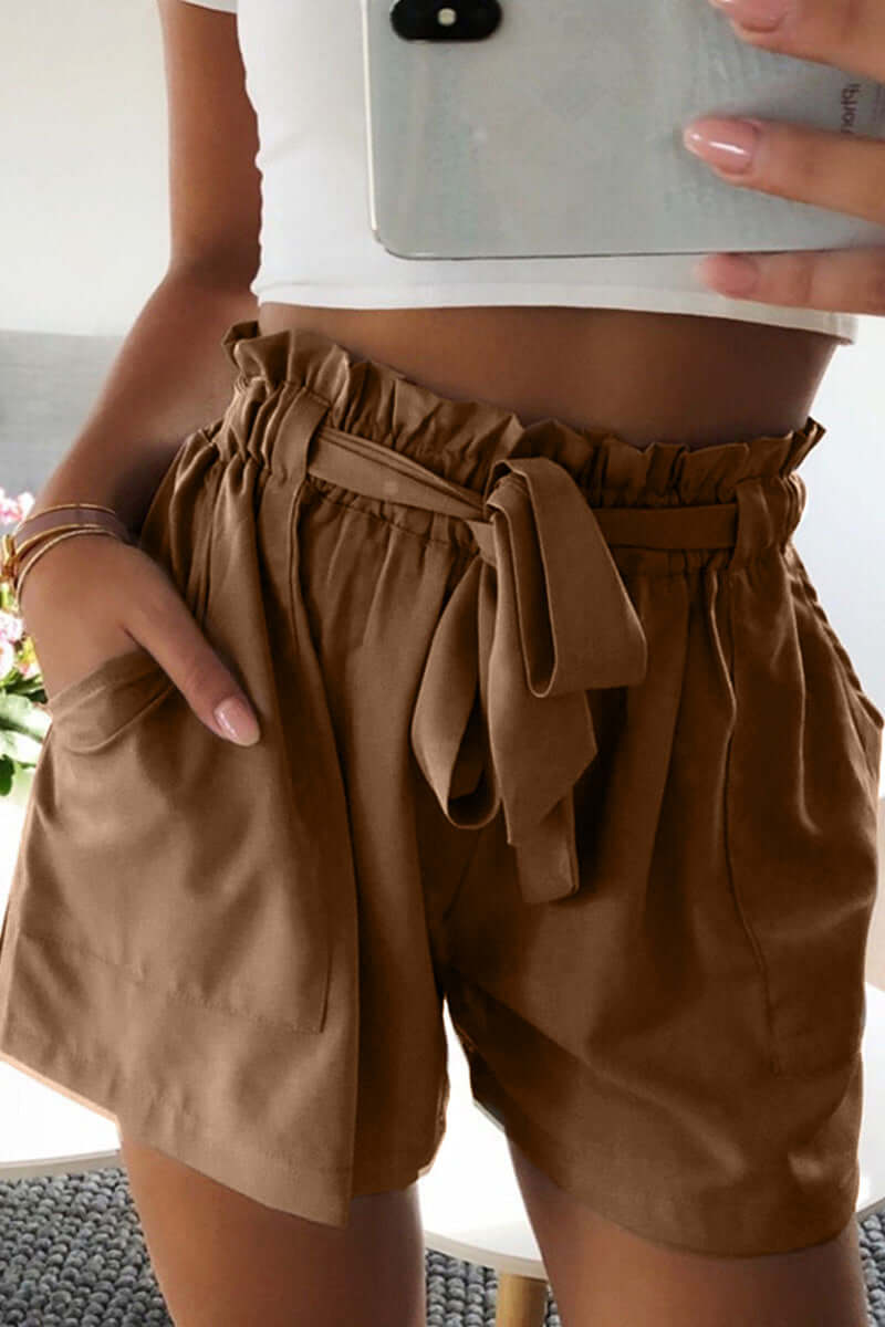 Comfortable Elastic Waist Shorts