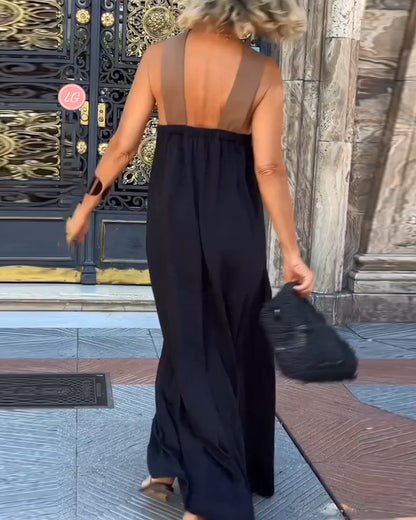 Relaxed Fit Cross Strap Summer Dress