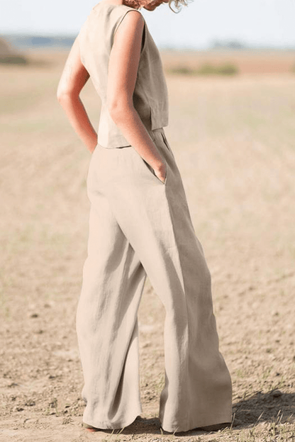 Comfortable Women's Casual Tee and Loose Fit Pant Set