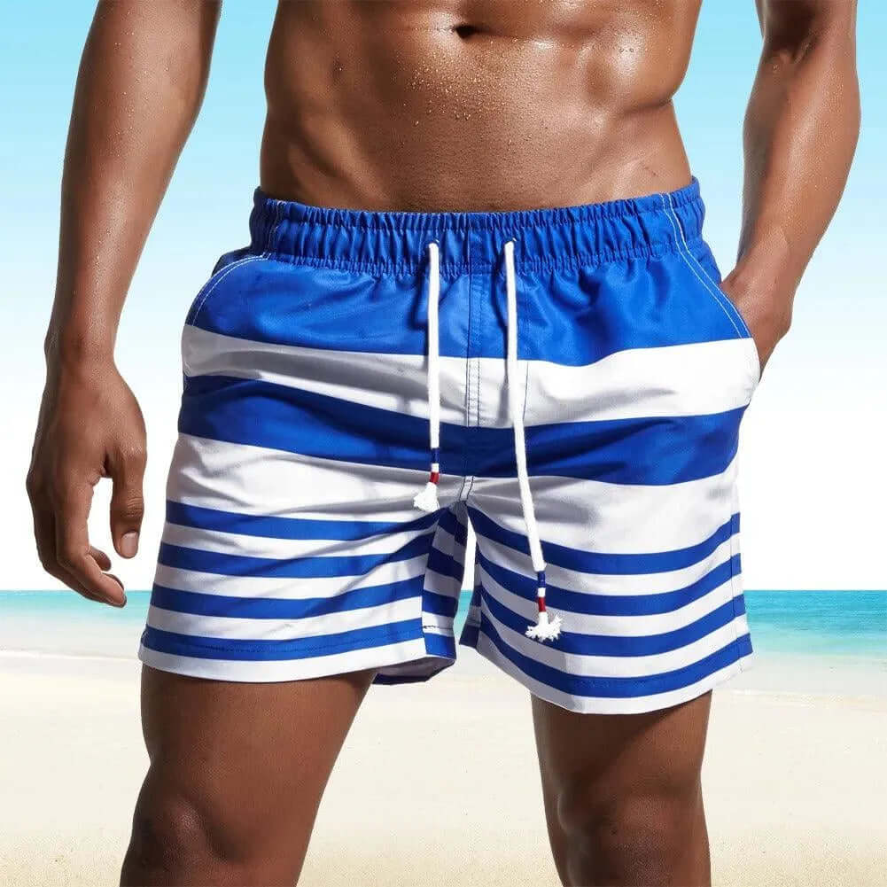 Men's Breathable Navy Swim Trunks