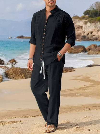 Relaxed Fit Summer Beach Shorts Set