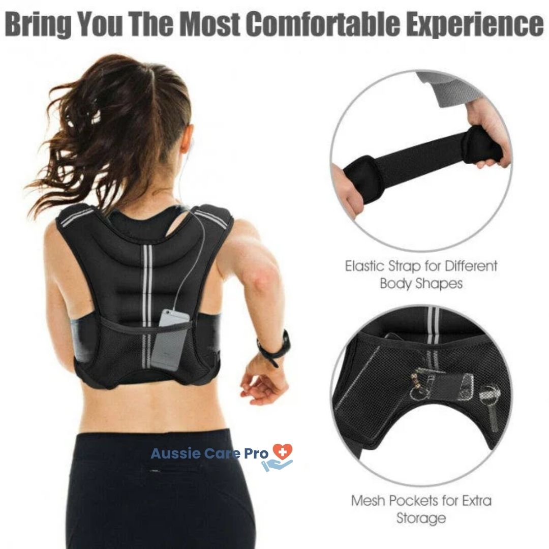 Fitness Weighted Vest - Comfortable Workout Running Gear