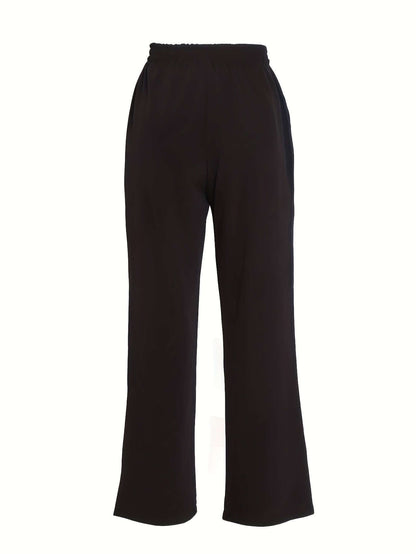 Comfortable Loose Fit Women's Trousers with Pockets