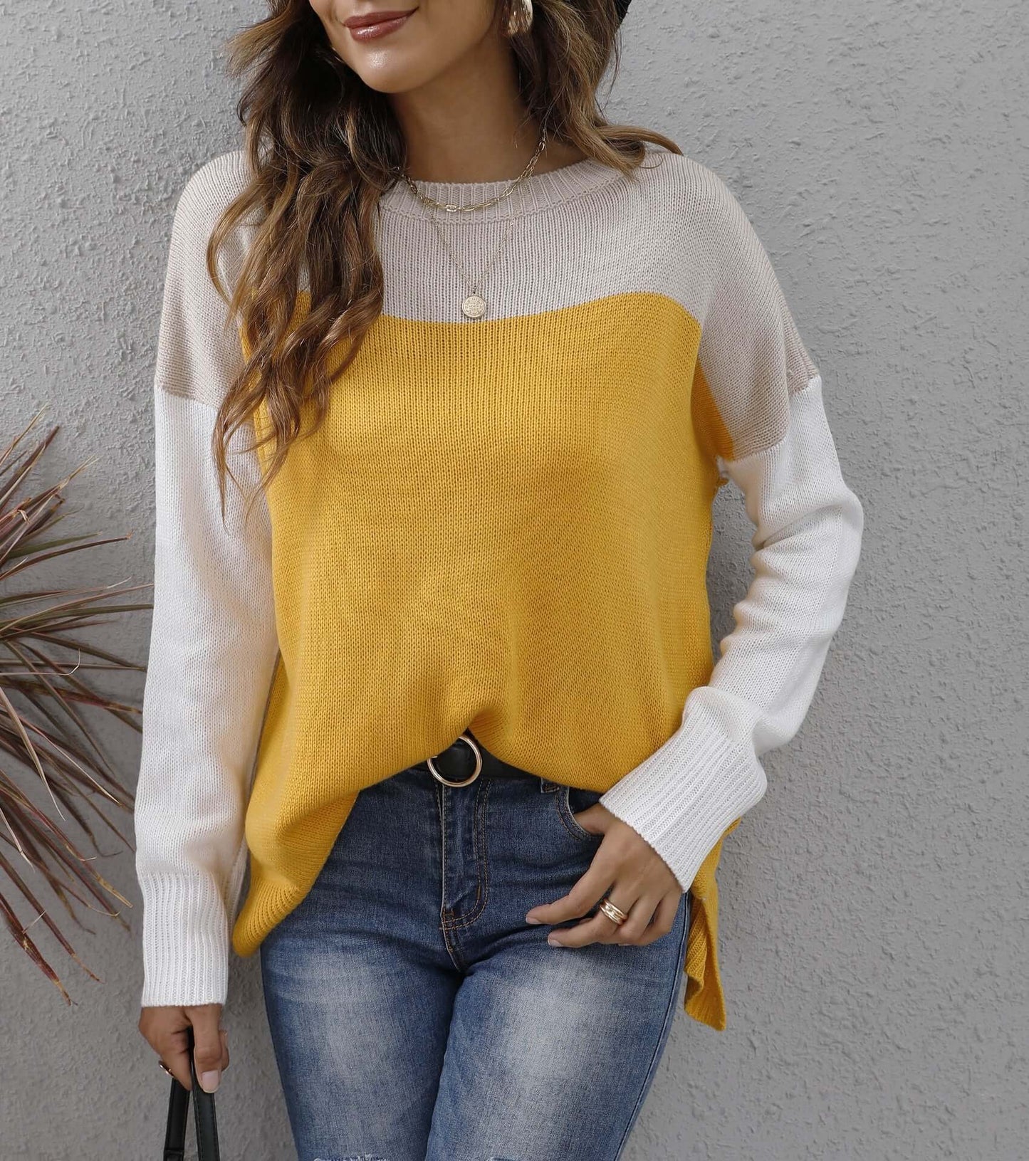 Soft Crew Neck Oversized Sweater