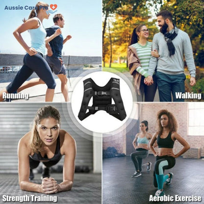 Fitness Weighted Vest - Comfortable Workout Running Gear