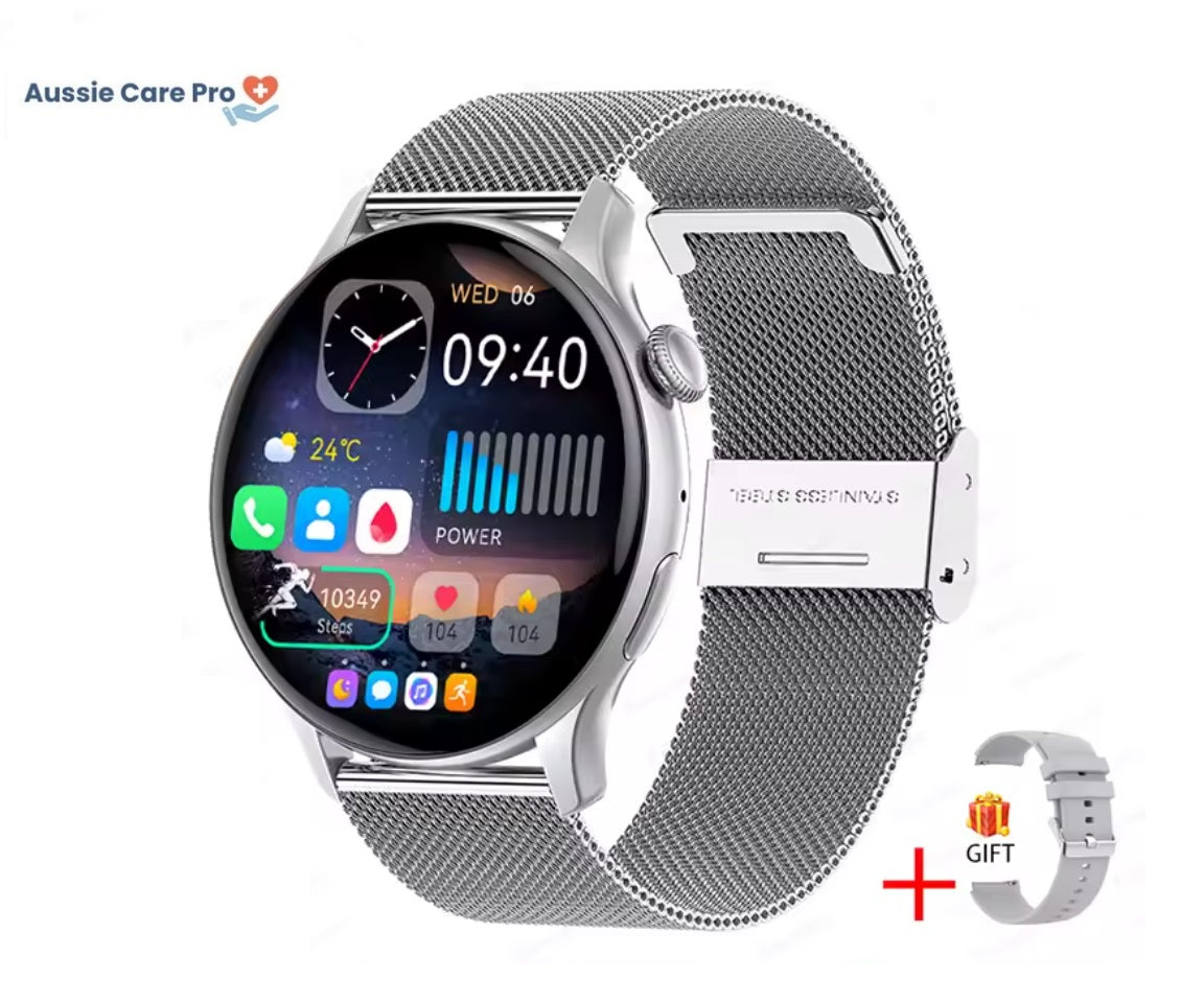 Slim Gold Ladies Smartwatch with Fitness Tracker
