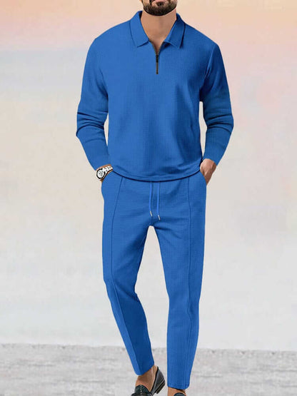 Comfortable Textured 2 Piece Pajama Set