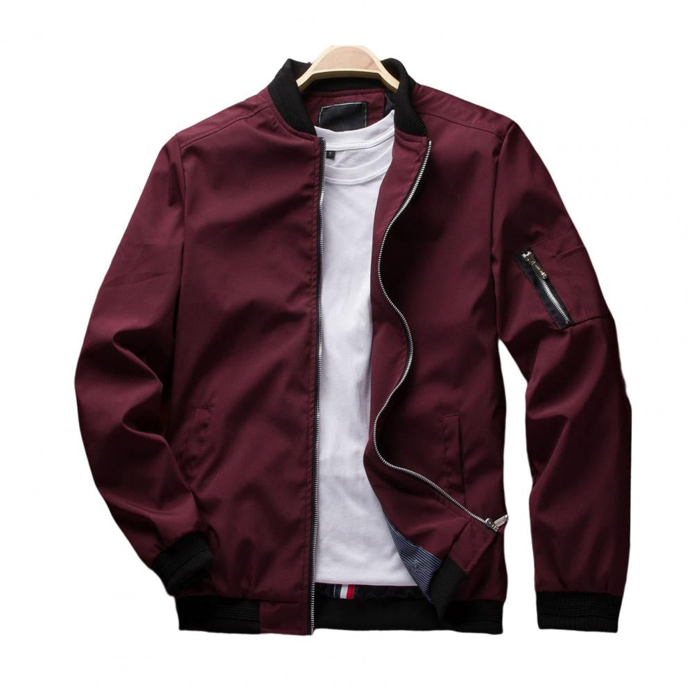 Men's Classic Zip-Up Flight Jacket