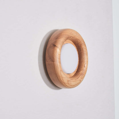 Contemporary Wooden Led Wall Lamp