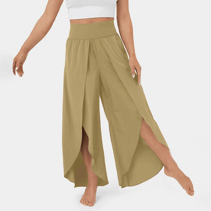 Comfortable High Waist Wide Leg Trousers