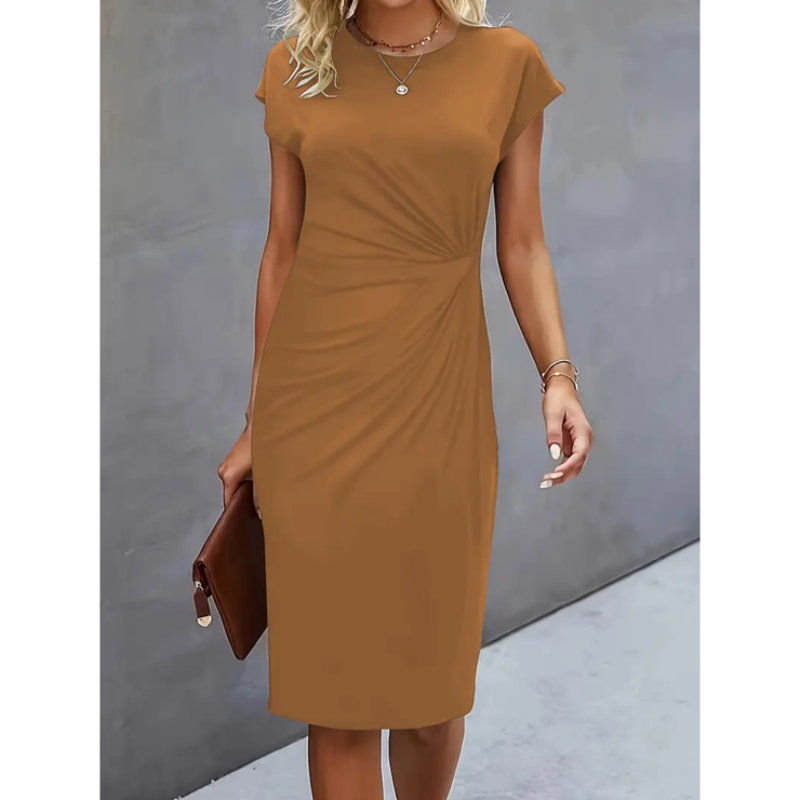 Short -sleeved formal dress for women | Midi 6