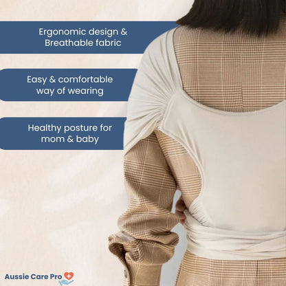 Comfortable Baby Carrier Sling - Adjustable Ergonomic Wrap