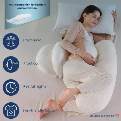 Comfortable Maternity Pillow for Belly and Back Relief