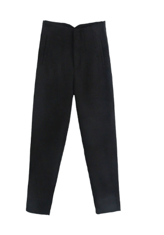 Slim Fit High Waist Pants - Luxivelle