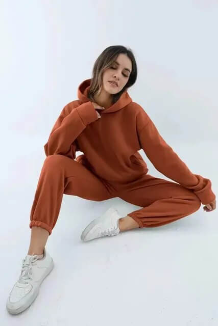 Ladies' Loose Fit Sporty Tracksuit Set