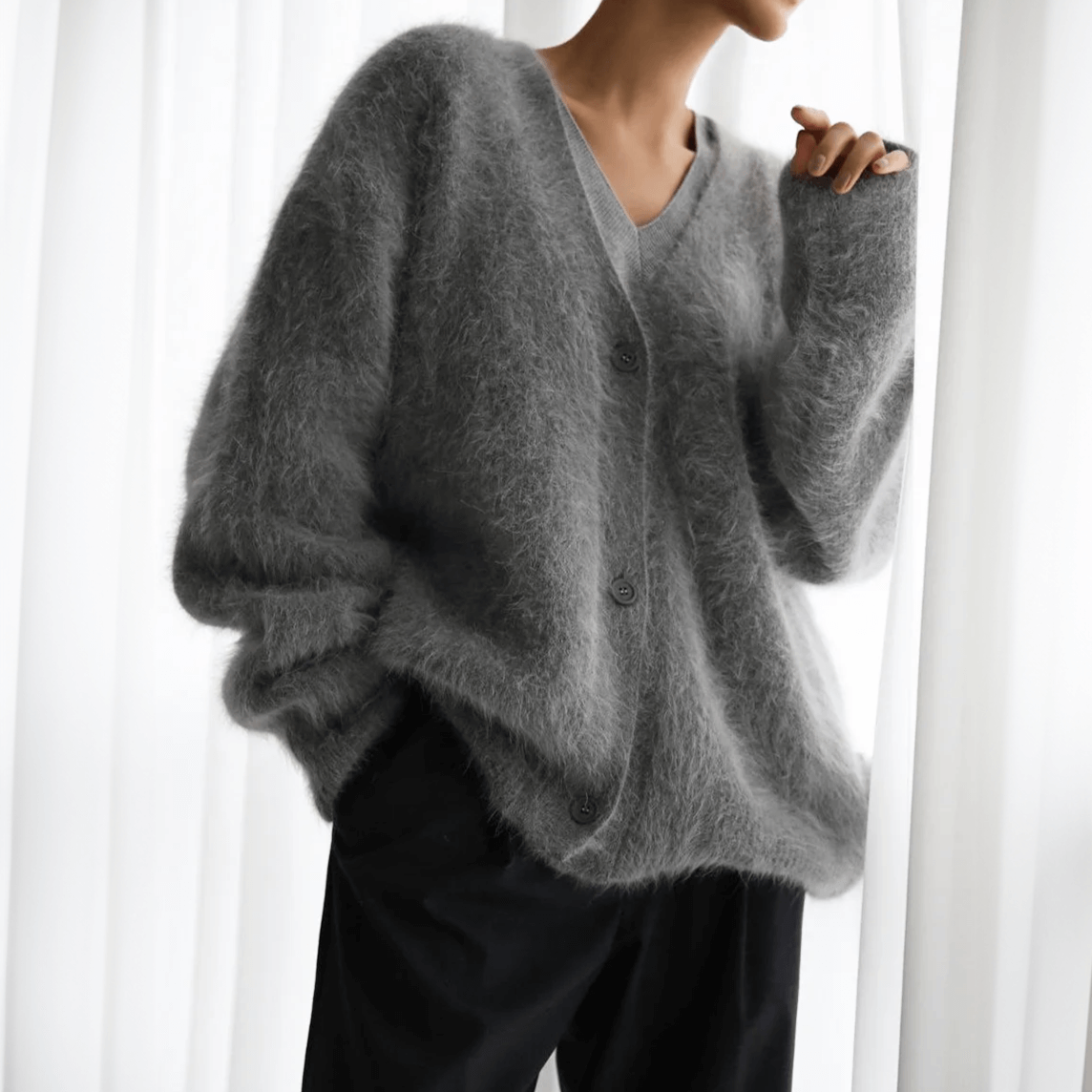 Soft Women's Knitted Sweater Cardigan