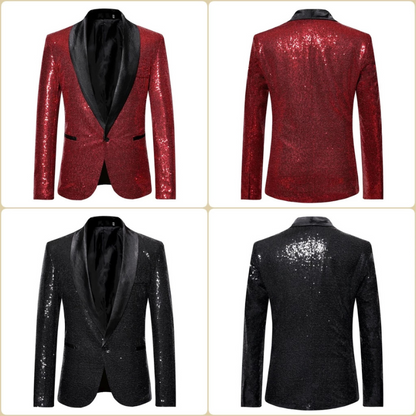 Glittering Night Out Coat for Men