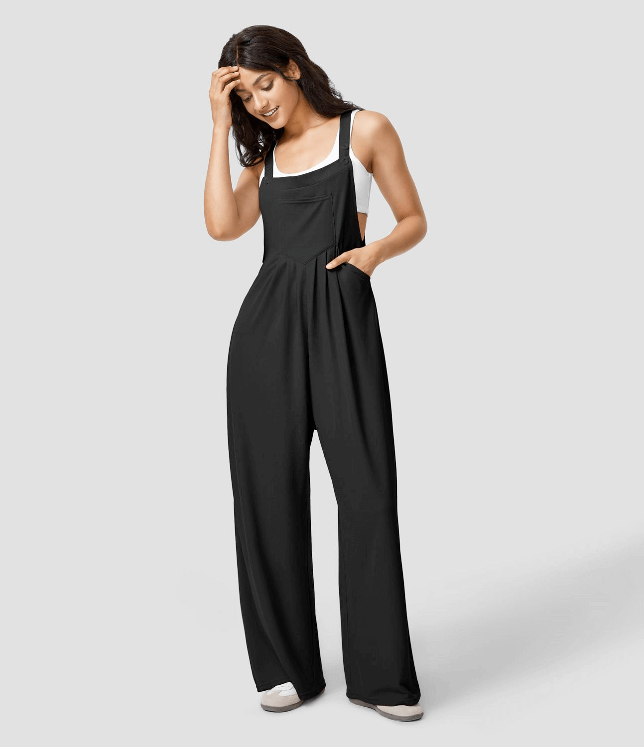 Loose Fit Women's Cotton Overalls