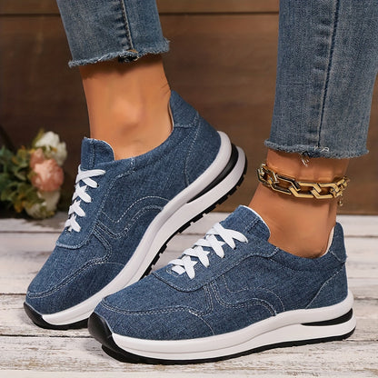 Soft Casual Blue Jeans Shoes - Luxivelle