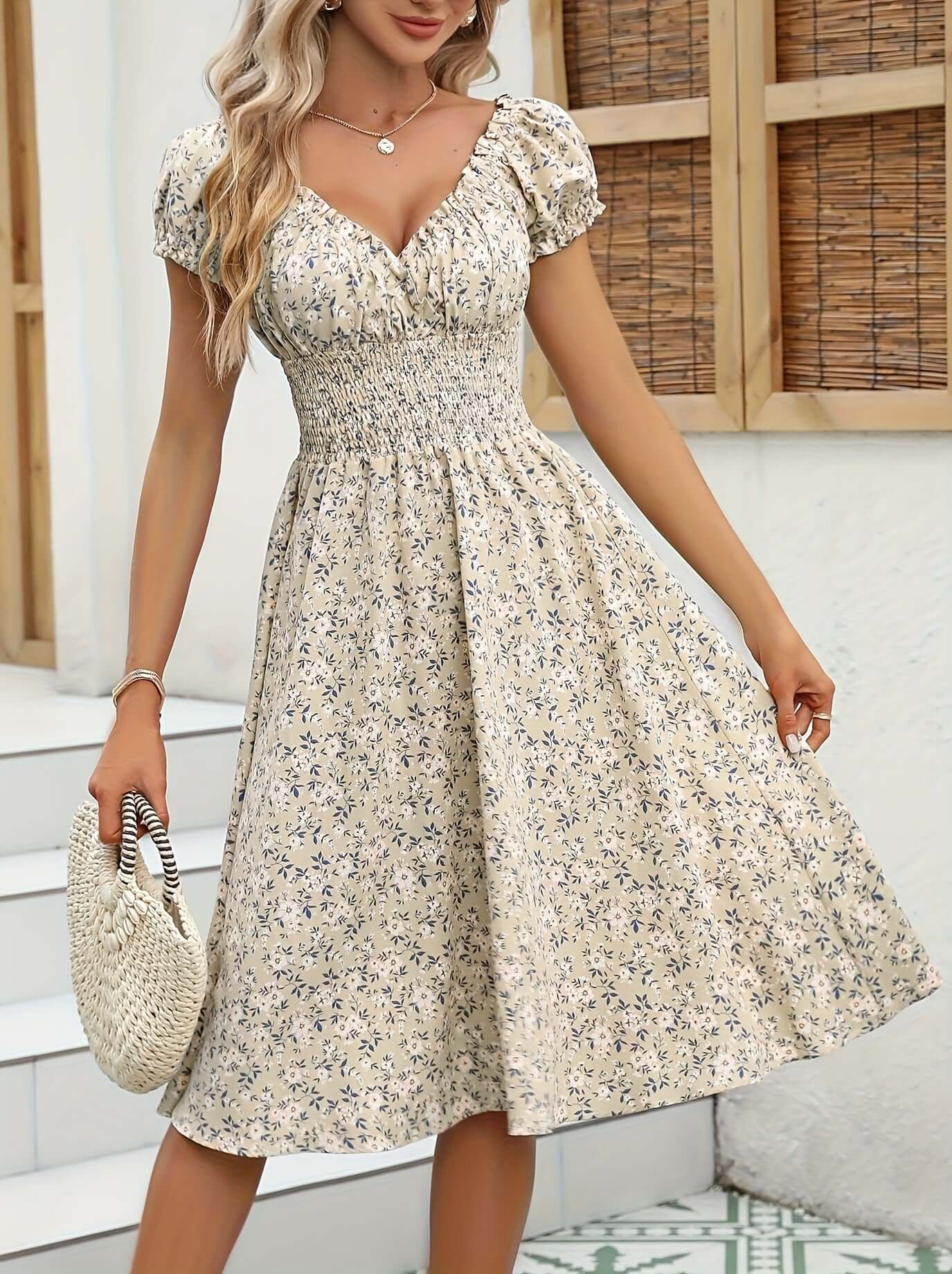 Beautiful Garden Party Midi Dress
