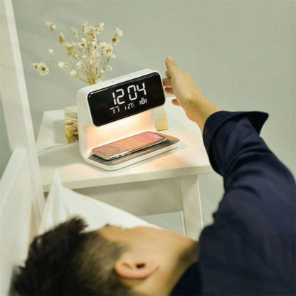 Smart LED Bedside Table Lamp with USB Charger
